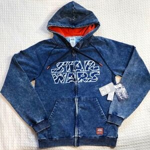 New 2024 Disney Parks Star Wars Ahsoka Tano Fleece Zip Hoodie Jacket Unisex XS